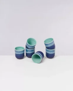 Motel a Miio Copa Alto 6Er Set Becher Klein Turkis| Tassen & Becher Sets