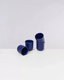 Motel a Miio Copa Alto 4Er Set Becher Klein Dunkelblau| Tassen & Becher Sets