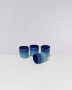 Motel a Miio Copa Alto 4Er Set Becher Klein Blau Turkis| 4 Teilige Sets
