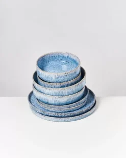Motel a Miio Cordoama Blau Gesprenkelt - 8 Teiliges Set| Geschirr Sets