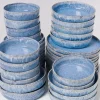 Motel a Miio Cordoama Blau Gesprenkelt - 40 Teiliges Set| Geschirr Sets
