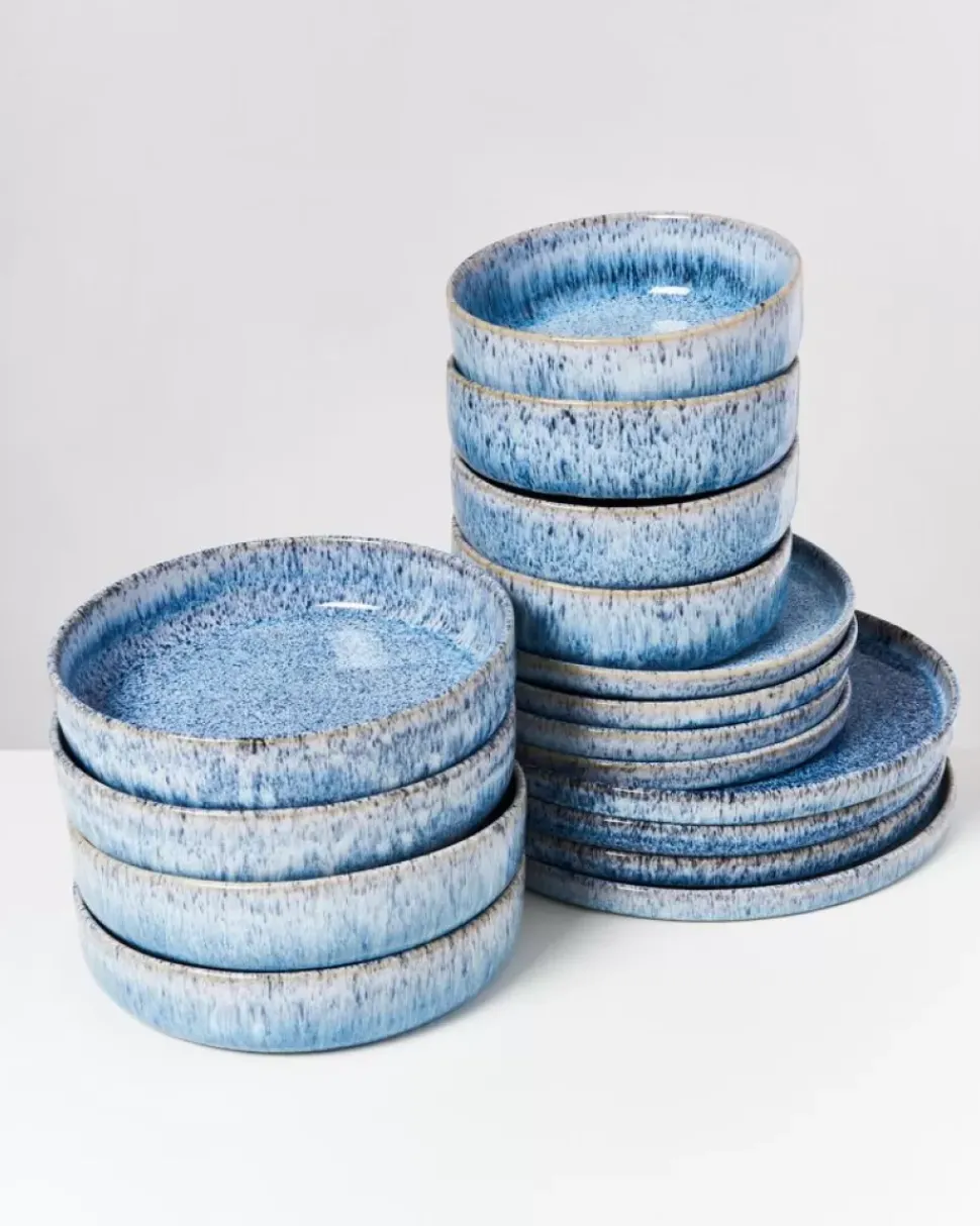Motel a Miio Cordoama Blau Gesprenkelt - 16 Teiliges Set| 16 Teilige Sets