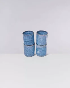 Motel a Miio Cordoama 4Er Set Becher Gros Blau Gesprenkelt| Tassen & Becher