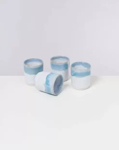 Motel a Miio Cordoama 4Er Set Becher Gros Aqua| Tassen & Becher Sets