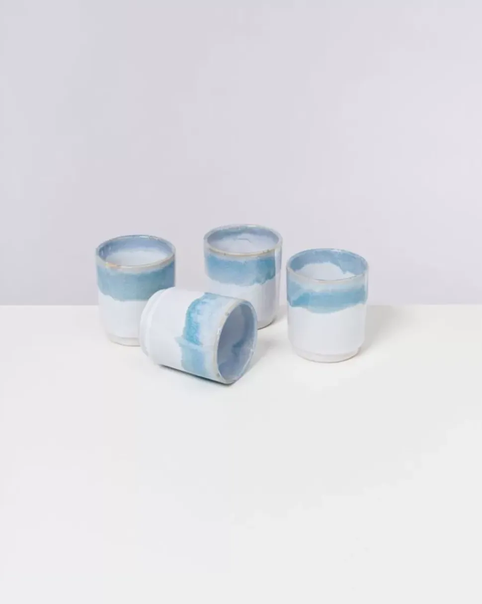 Motel a Miio Cordoama 4Er Set Becher Gros Aqua| Tassen & Becher Sets