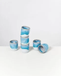 Motel a Miio Cordoama 6Er Set Becher Klein Aqua| 6 Teilige Sets