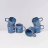 Motel a Miio Cordoama 6Er Set Tasse Gros Blau Gesprenkelt| Tassen & Becher