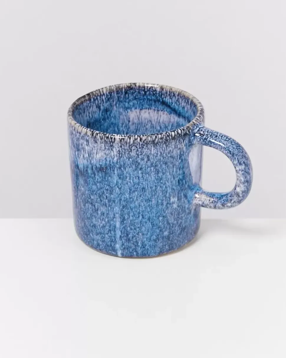 Motel a Miio Cordoama 6Er Set Tasse Gros Blau Gesprenkelt| 6 Teilige Sets