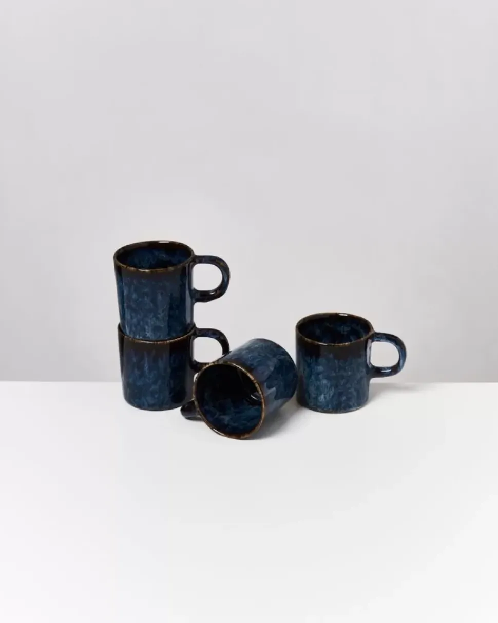 Motel a Miio Cordoama 4Er Set Tasse Gros Dunkelblau| Tassen & Becher Sets