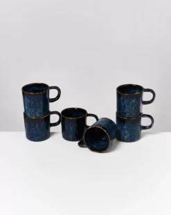 Motel a Miio Cordoama 6Er Set Tasse Gros Dunkelblau| Tassen & Becher
