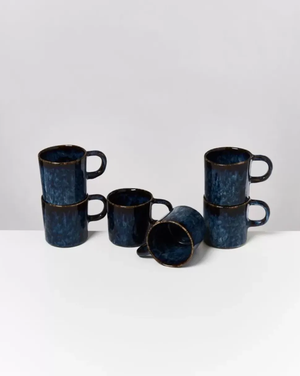Motel a Miio Cordoama 6Er Set Tasse Gros Dunkelblau| Tassen & Becher