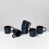 Motel a Miio Cordoama 6Er Set Tasse Klein Dunkelblau| 6 Teilige Sets