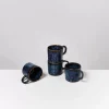 Motel a Miio Cordoama 4Er Set Tasse Klein Dunkelblau| 4 Teilige Sets