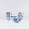 Motel a Miio Cordoama 6Er Set Tasse Klein Blau Gesprenkelt| Tassen & Becher Sets
