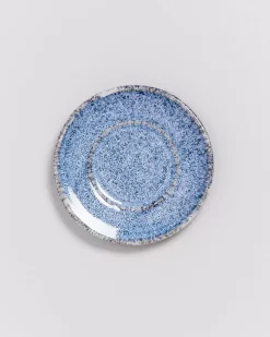 Motel a Miio Cordoama Espresso-Untertasse Blau Gesprenkelt| Untertassen