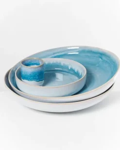 Motel a Miio Cordoama Servierschale Gros Flach Aqua| Servierschalen