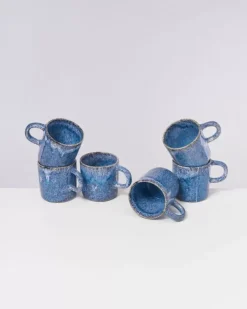 Motel a Miio Cordoama Tasse Gros Blau Gesprenkelt| Tassen & Becher