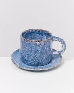 Motel a Miio Cordoama Untertasse Blau Gesprenkelt| Kleine Tassen