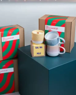 Motel a Miio Geschenkbox - 2 X Coimbra Teetasse & 1 X Duftkerze| Große Tassen