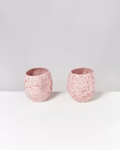 Motel a Miio Joao Vase M Rosa Rot Gesprenkelt| Vasen