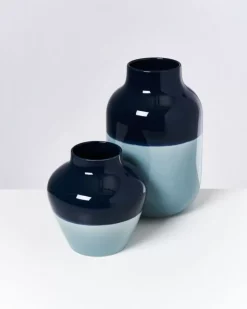 Motel a Miio Madalin Vase Navy Hellblau| Vasen