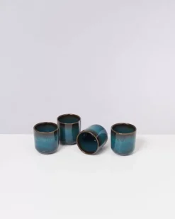 Motel a Miio Melides 4Er Set Becher Klein Oceanblue| Tassen & Becher Sets