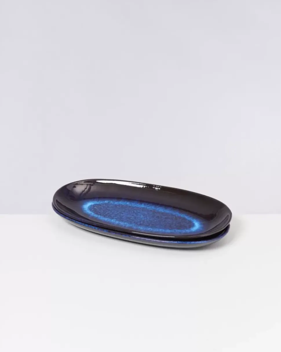 Motel a Miio Melides Servierplatte L Deepseablue| Servierplatten