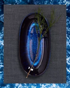 Motel a Miio Melides Servierplatte L Deepseablue| Servierplatten