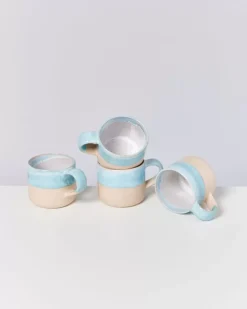 Motel a Miio Nodoa 4Er Set Tasse Blue Dipped| 4 Teilige Sets