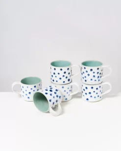 Motel a Miio Nodoa 6Er Set Tasse Mint Mit Punkten| Tassen & Becher Sets