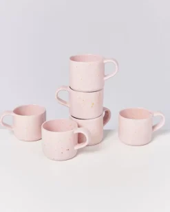 Motel a Miio Nodoa 6Er Set Tasse Rosa Gesprenkelt| Tassen & Becher
