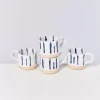 Motel a Miio Nodoa 4Er Set Tasse Weis Blau| Tassen & Becher