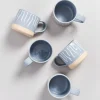 Motel a Miio Nodoa Tasse Grau Weis Gestreift| Tassen & Becher