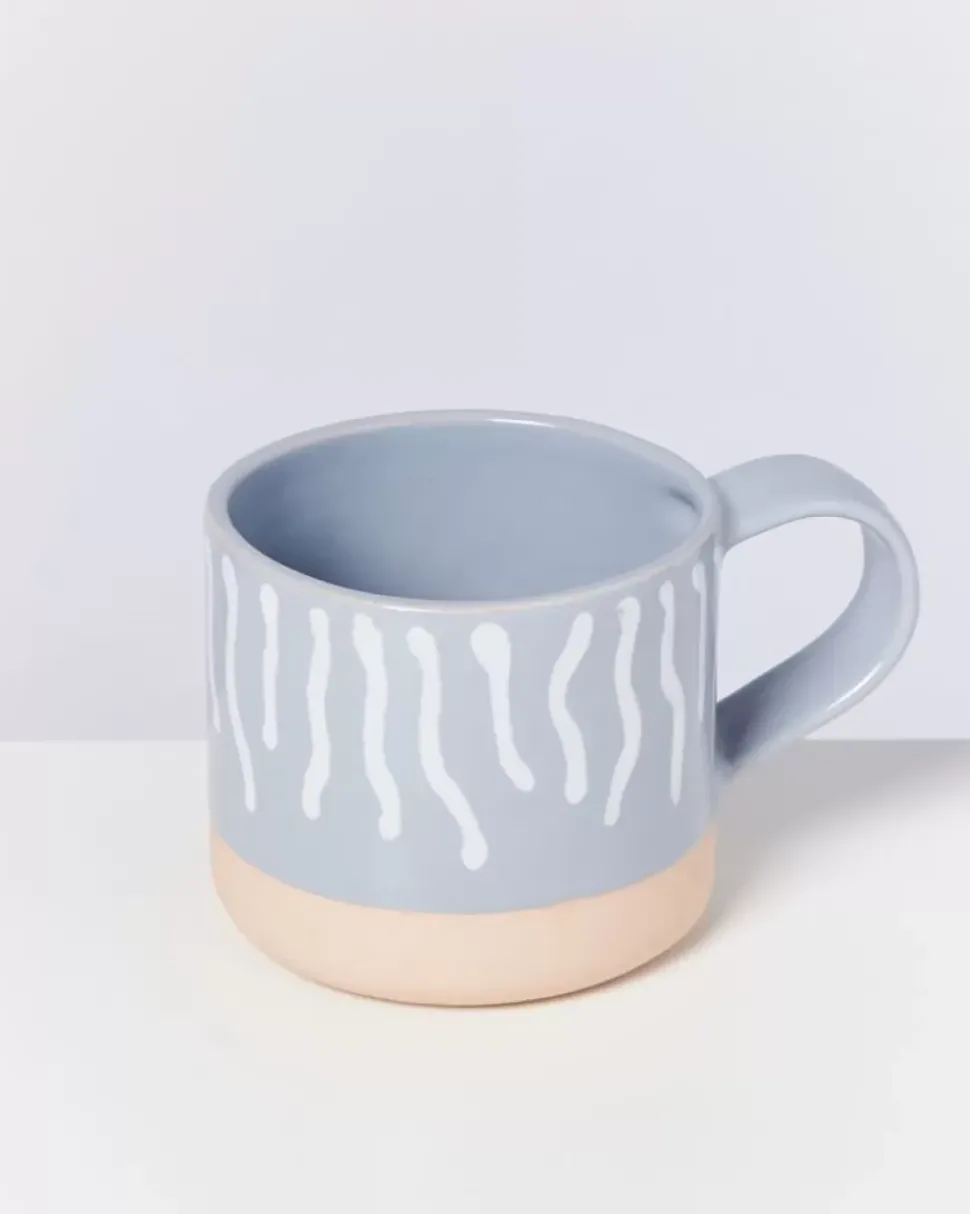 Motel a Miio Nodoa Tasse Grau Weis Gestreift| Tassen & Becher
