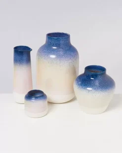 Motel a Miio Nuno Vase L Blau Rosa Gesprenkelt| Nuno L