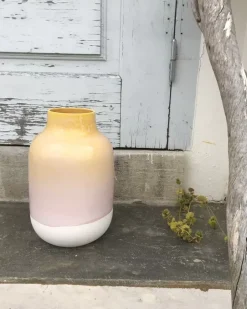 Motel a Miio Nuno Vase L Gelb Rosa Gesprenkelt| Vasen