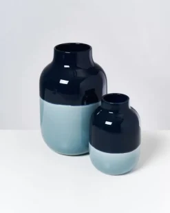 Motel a Miio Nuno Vase M Navy Hellblau| Nuno M