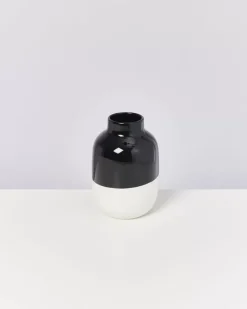 Motel a Miio Nuno Vase M Schwarz Weis| Nuno M