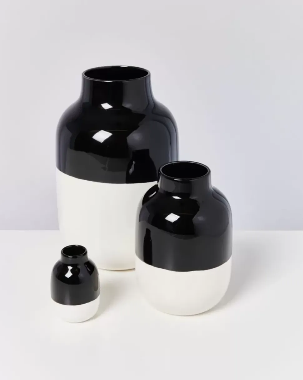 Motel a Miio Nuno Vase M Schwarz Weis| Vasen