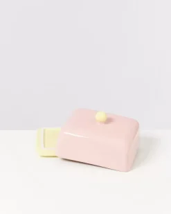 Motel a Miio Seia Butterdose Rosa Gelb| Butterdosen