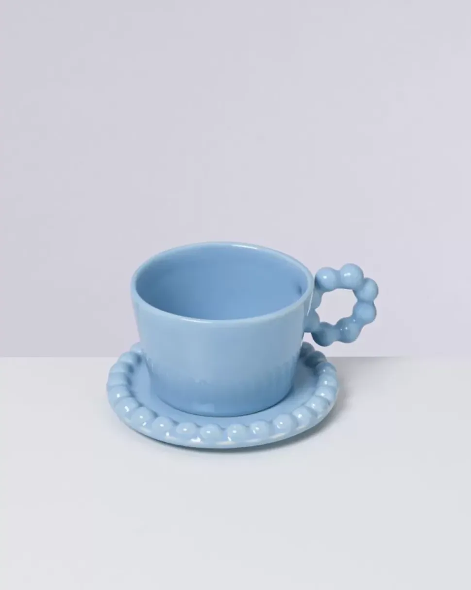 Motel a Miio Seia Untertasse Flor Hellblau| Tassen & Becher