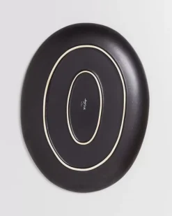 Motel a Miio Sintra Servierplatte Oval L Schwarz| Servierplatten