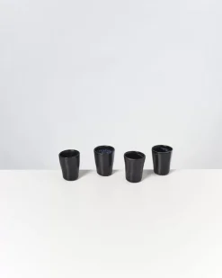 Motel a Miio Turmalina 4Er Set Espressobecher Schwarz| Tassen & Becher