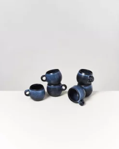 Motel a Miio Turmalina 6Er Set Espressotasse Schwarz| 6 Teilige Sets