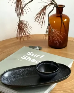 Motel a Miio Turmalina Servierplatte M Schwarz| Schmuckschälchen