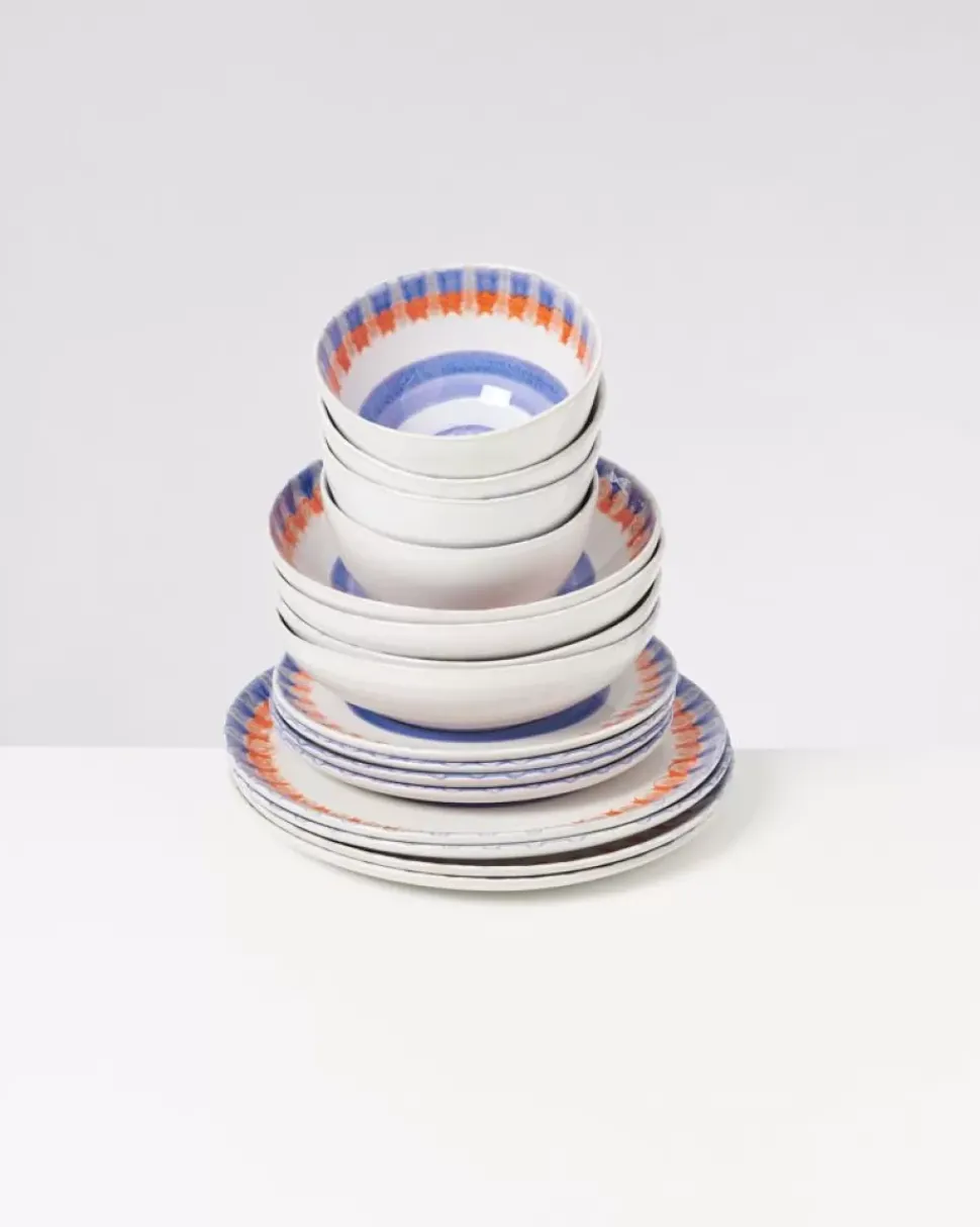 Motel a Miio Verao Blau Orange - 16 Teiliges Set| 16 Teilige Sets