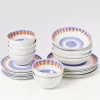 Motel a Miio Verao Blau Orange - 24 Teiliges Set| 24 Teilige Sets