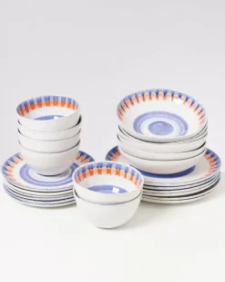 Motel a Miio Verao Blau Orange - 24 Teiliges Set| 24 Teilige Sets