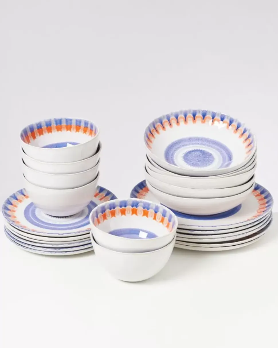 Motel a Miio Verao Blau Orange - 24 Teiliges Set| 24 Teilige Sets