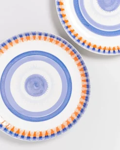 Motel a Miio Verao Servierplatte Xl Rund Blau Orange| Servierplatten